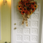 An autumn wreath Almine has made for her front door. 