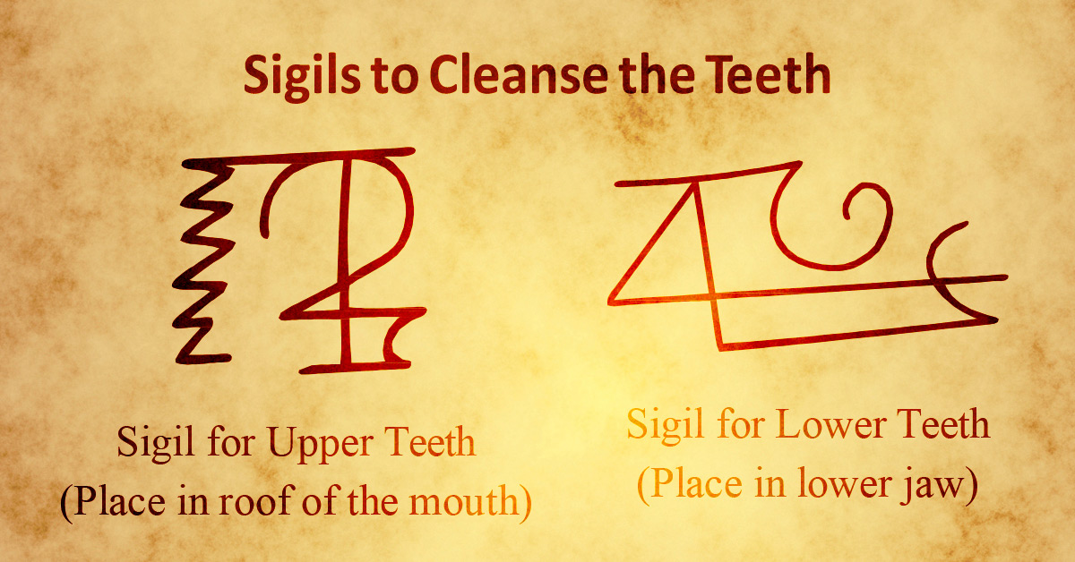 Sigils to Cleanse the Teeth